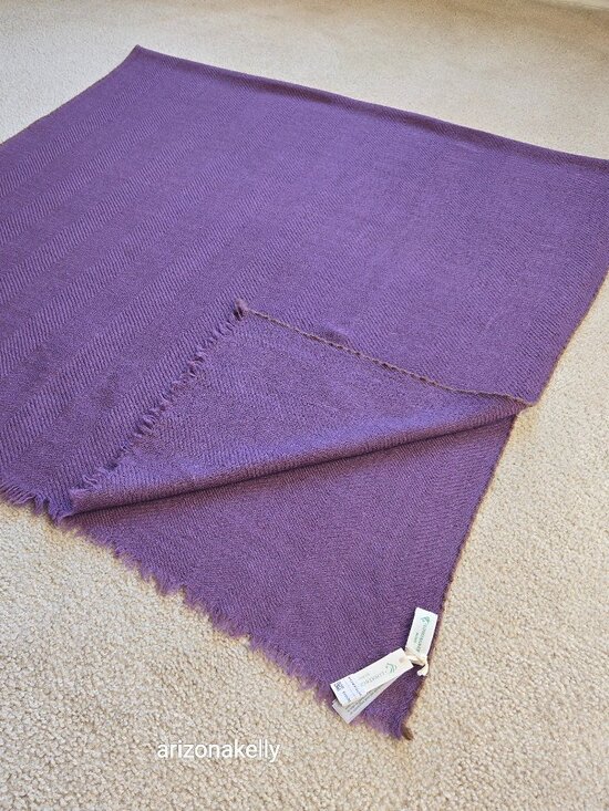 Lovat & Green Accessories - NWT Lovat & Green Wool Scarf Oversized Purple Bilbao Spain